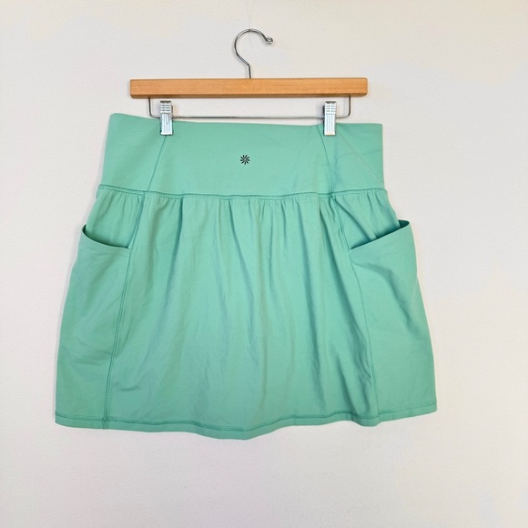Athleta Salutation Stash Pocket 14.5" Skort 1X Green performance Athletic Golf - Picture 3 of 11